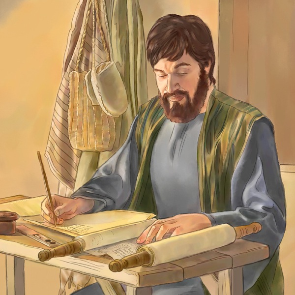 An ancient skilled copyist at work