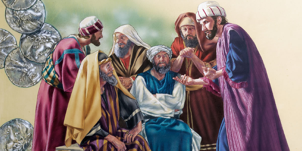 Judas visits religious leaders and asks what they will give him to betray Jesus
