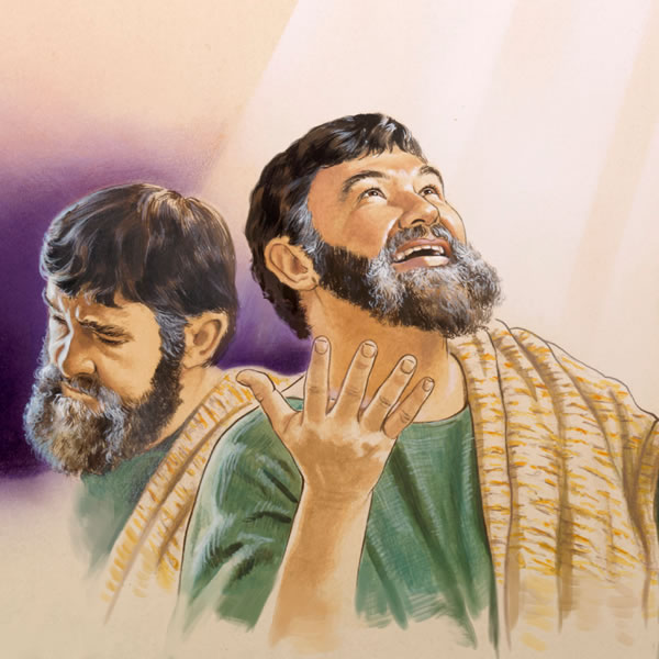 A very sad man changes and looks truly happy