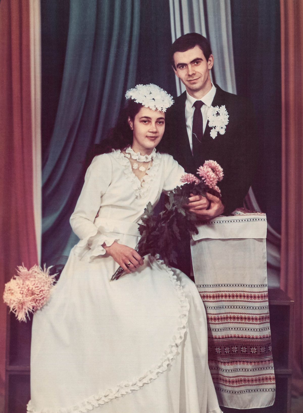 Oleh and Svitlana on their wedding day.