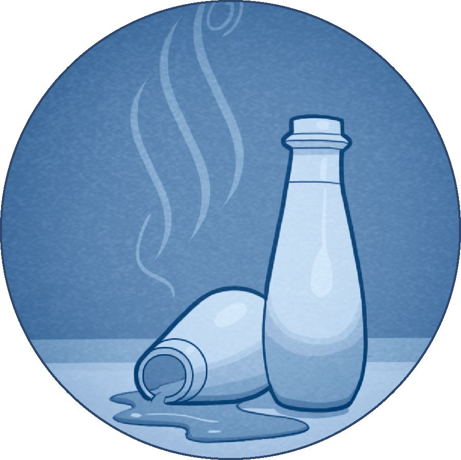 Bottles of fragrance