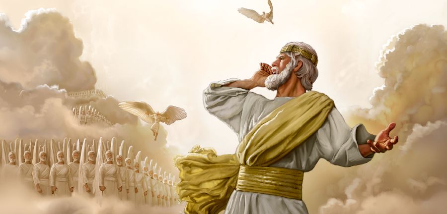 Jesus gives the angels a command