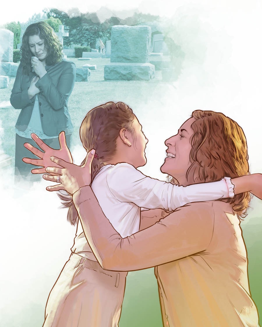 A mother grieves at her daughter’s grave and meditates on her resurrection