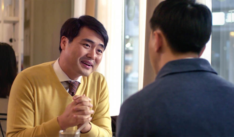 Jin talking to his uncle who is an elder.