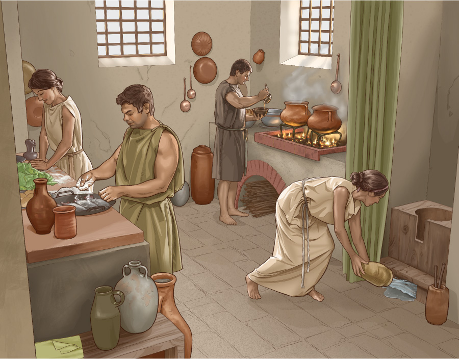 Utensils in a Large House