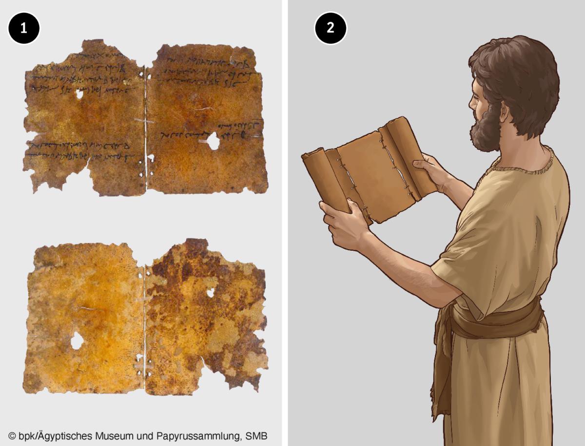 Parchment—Notebook and Scroll