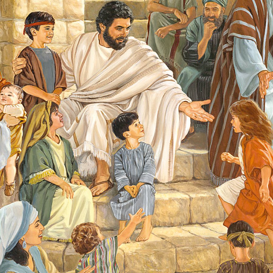 Jesus invites young children to come to him