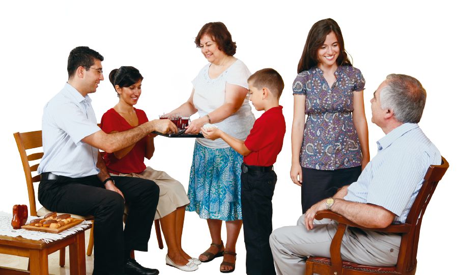 Friends of various ages enjoy association with one another