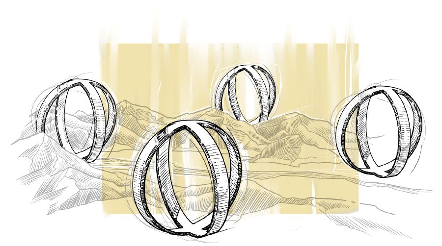 The four huge wheels of Jehovah’s celestial chariot.