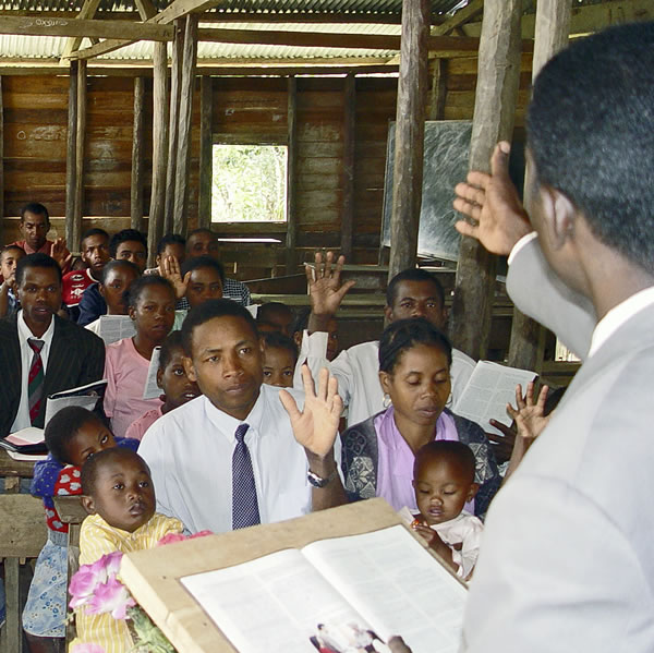 A congregation meeting