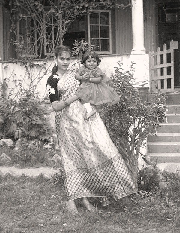 Nalini as a child in her mother’s arms