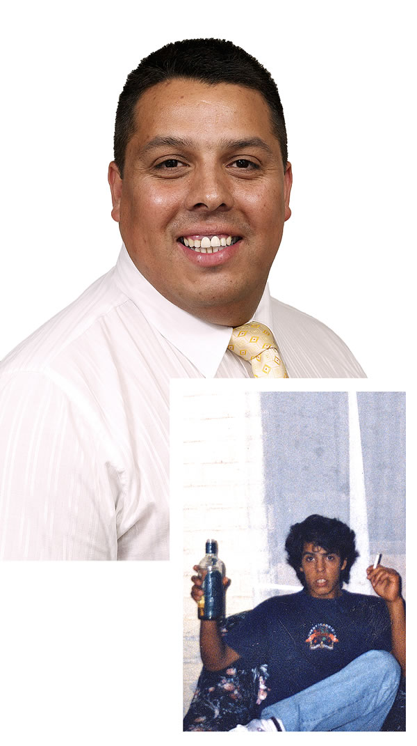 Víctor Hugo Herrera before and after studying the Bible