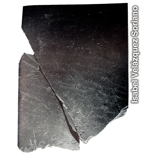 A slate slab with Latin Bible text