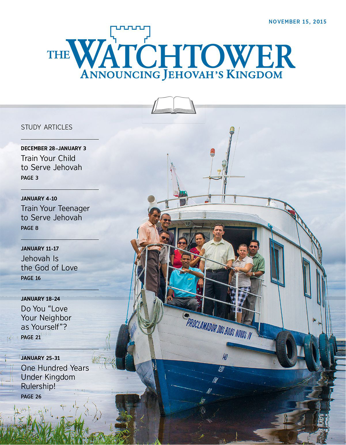 Cover of the Watchtower Study Edition, November 15, 2015