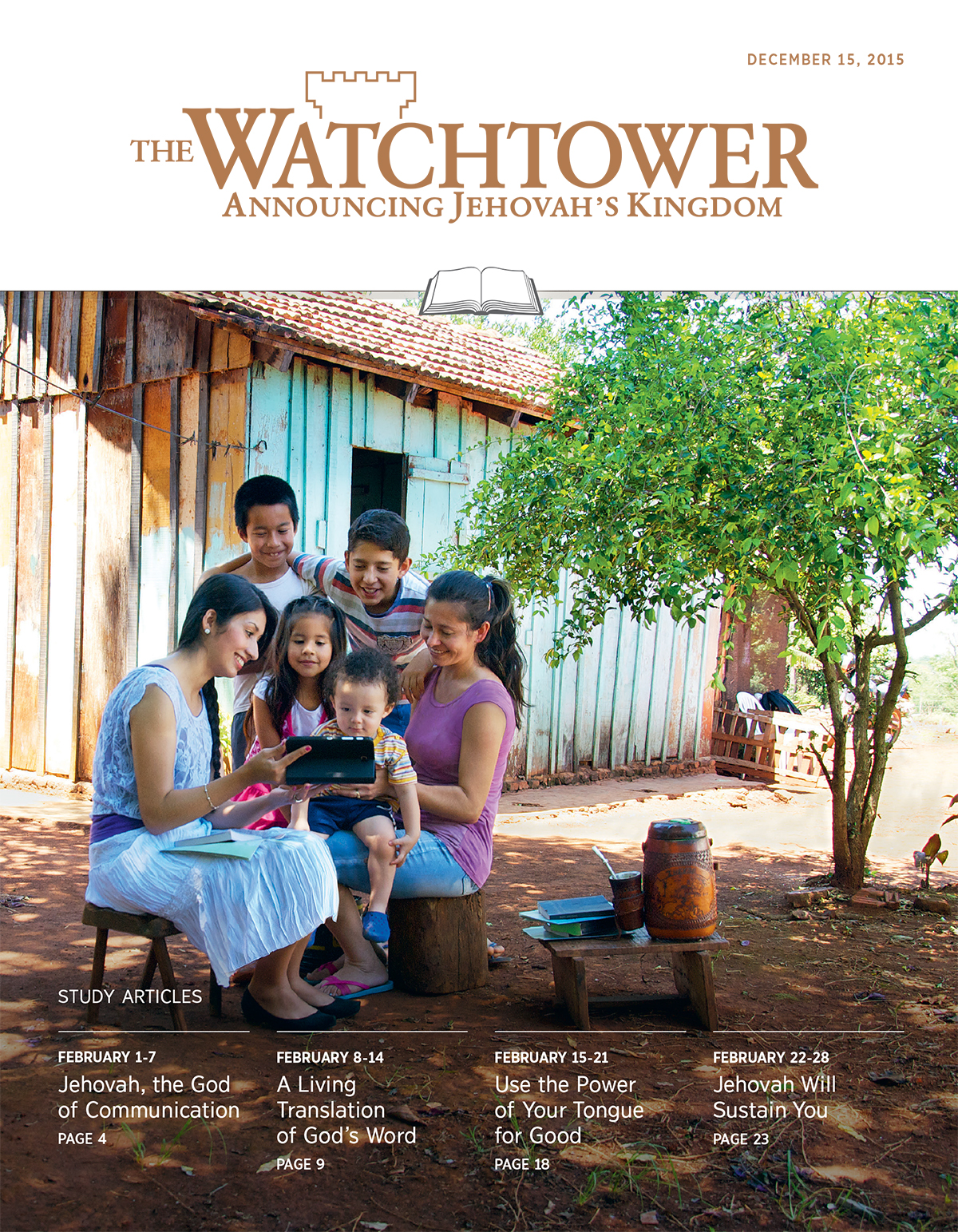 Cover of the Watchtower Study Edition, December 15, 2015