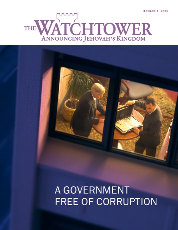 Cover of the Watchtower Magazine, January 2015 | A Government Free of Corruption