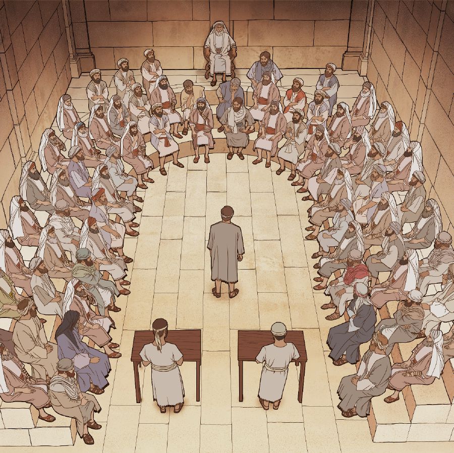 The Jewish Sanhedrin in session