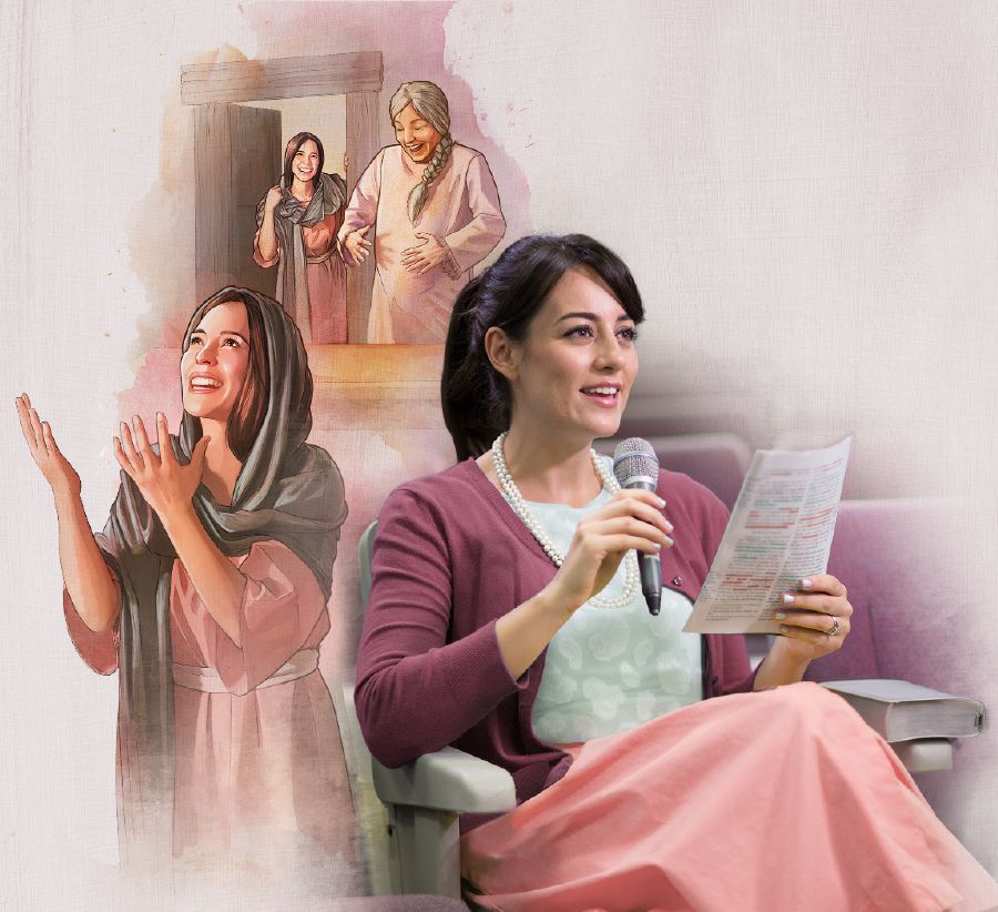 A sister comments at a meeting about Mary’s example