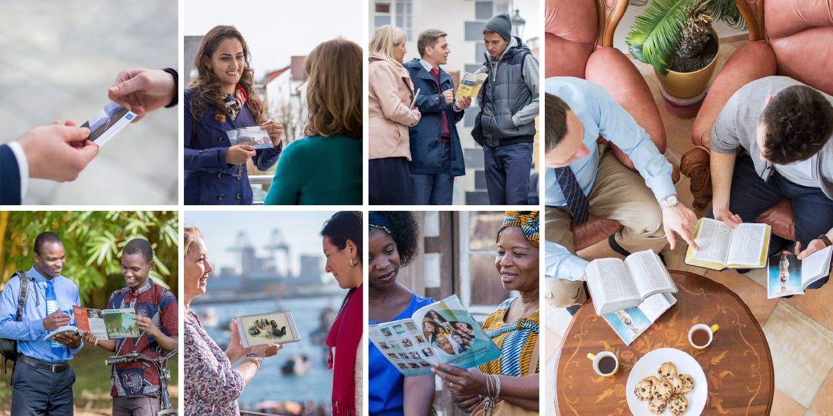 Jehovah’s Witnesses use publications in the Teaching Toolbox in the ministry