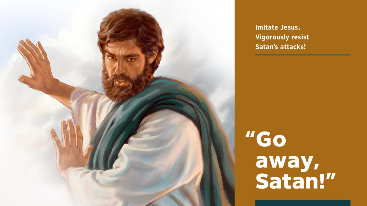 Jesus tells Satan to go away