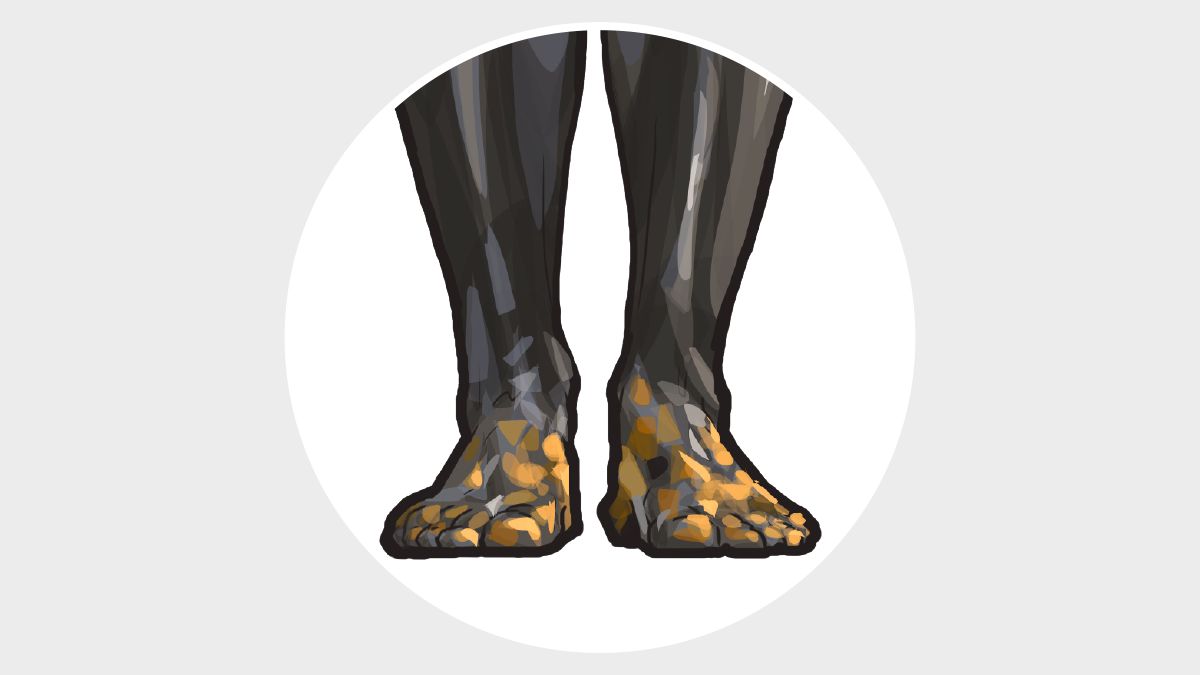 The feet of iron and clay.