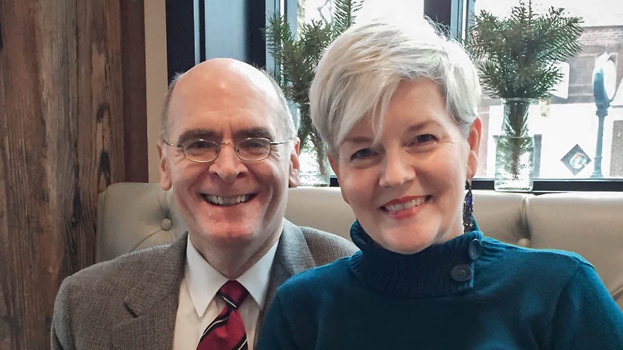 Don Ridley with his wife, Dawn.