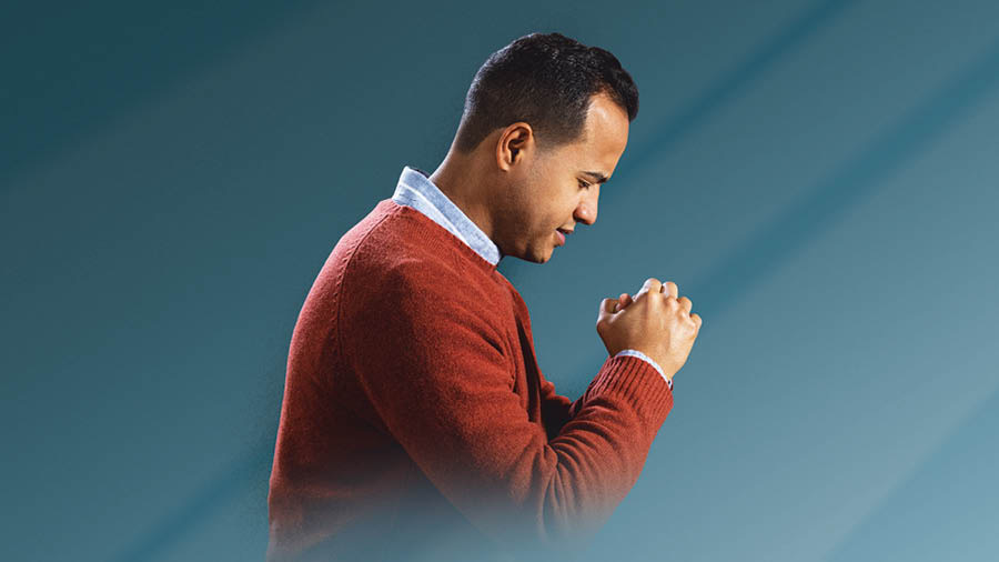 A brother praying.