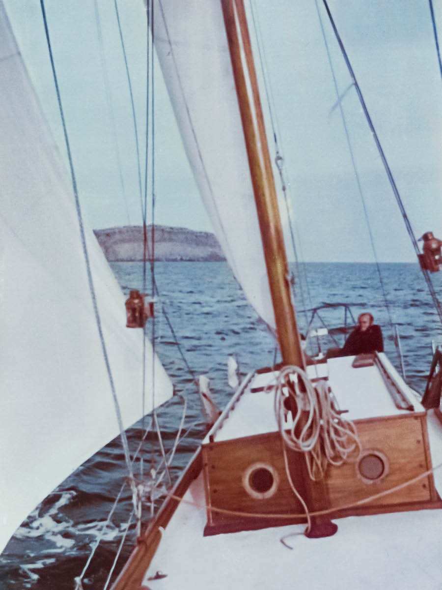 Martin on a sailboat.