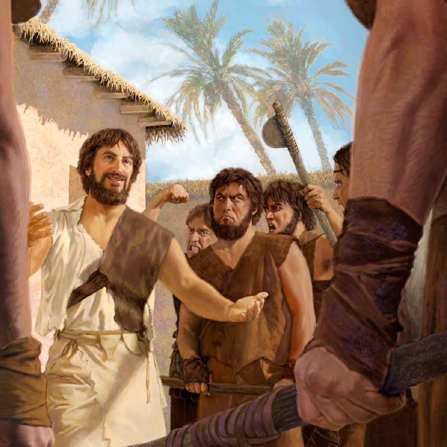 Enoch preaches to ungodly people