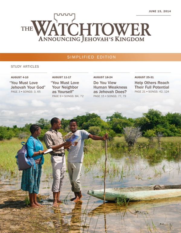 Cover of the Watchtower Simplified Edition, June 15, 2014