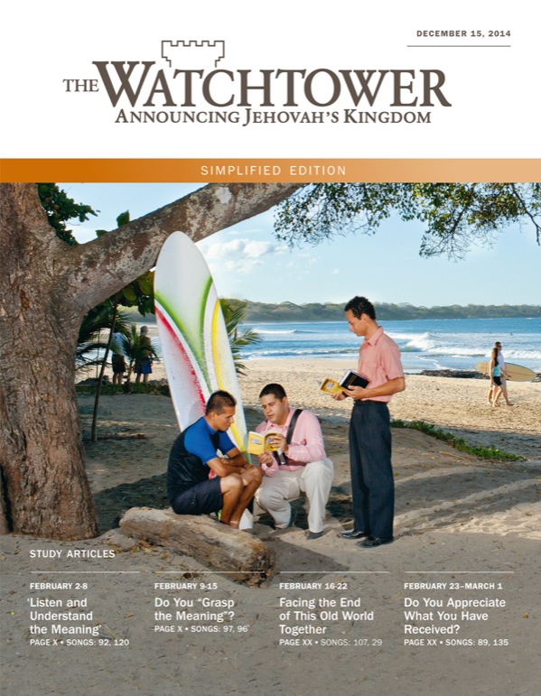 Cover of the Watchtower Simplified Edition, December 15, 2014