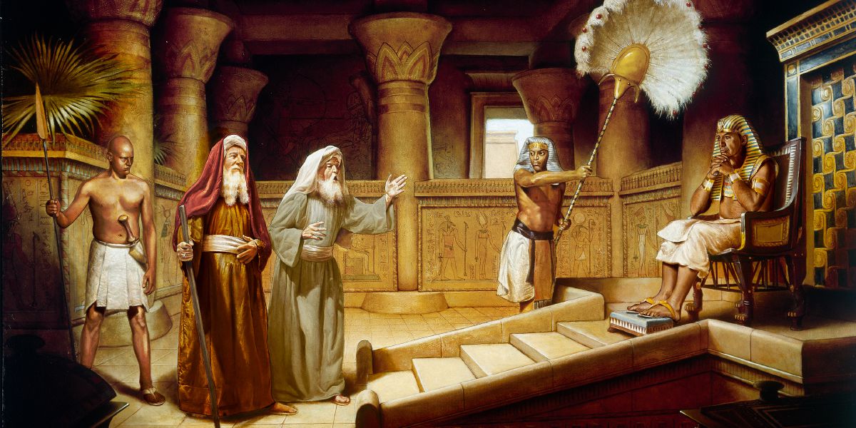 Moses and Aaron appear before Pharaoh