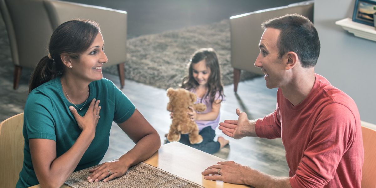 Parents and their daughter