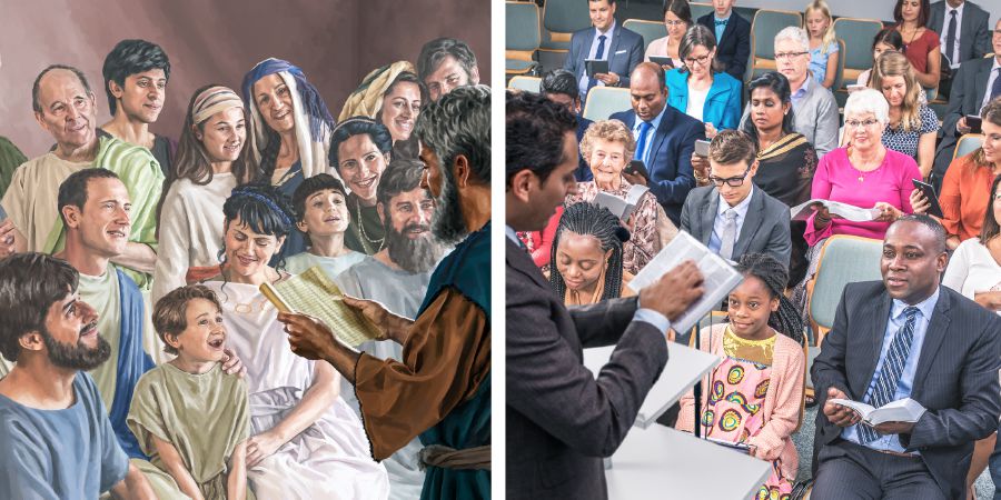 Both an early Christian congregation and a congregation today are encouraged by the apostles’ inspired letters