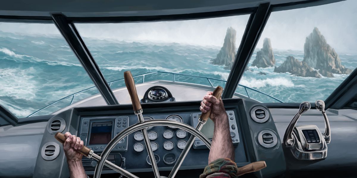 A faulty compass throws a ship off course