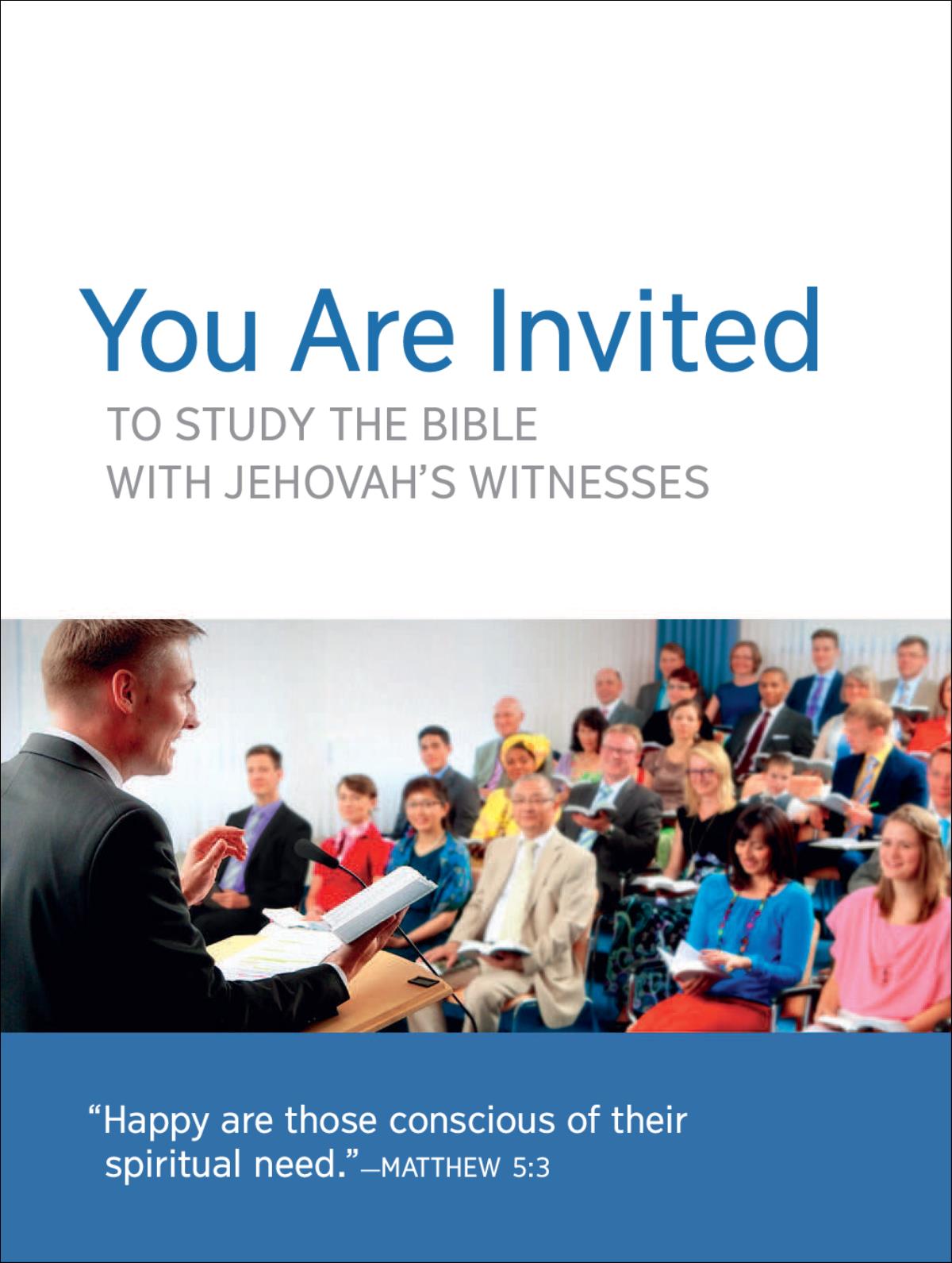 Invitation to Congregation Meetings