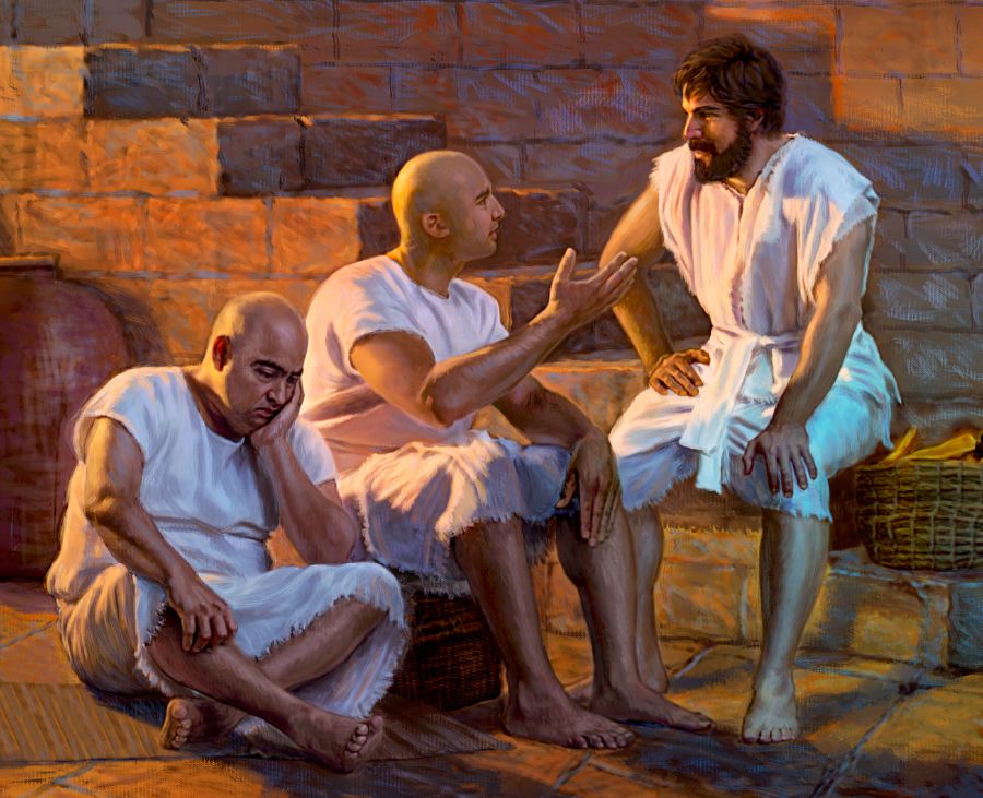 Joseph and the two men entrusted to his care are in prison