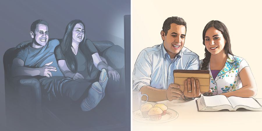 Replacing unwholesome entertainment with Bible study