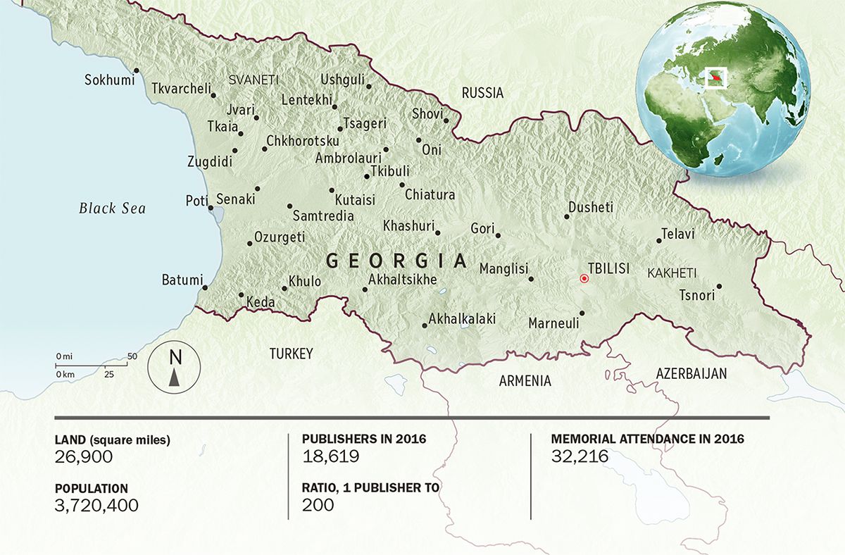 A map of Georgia