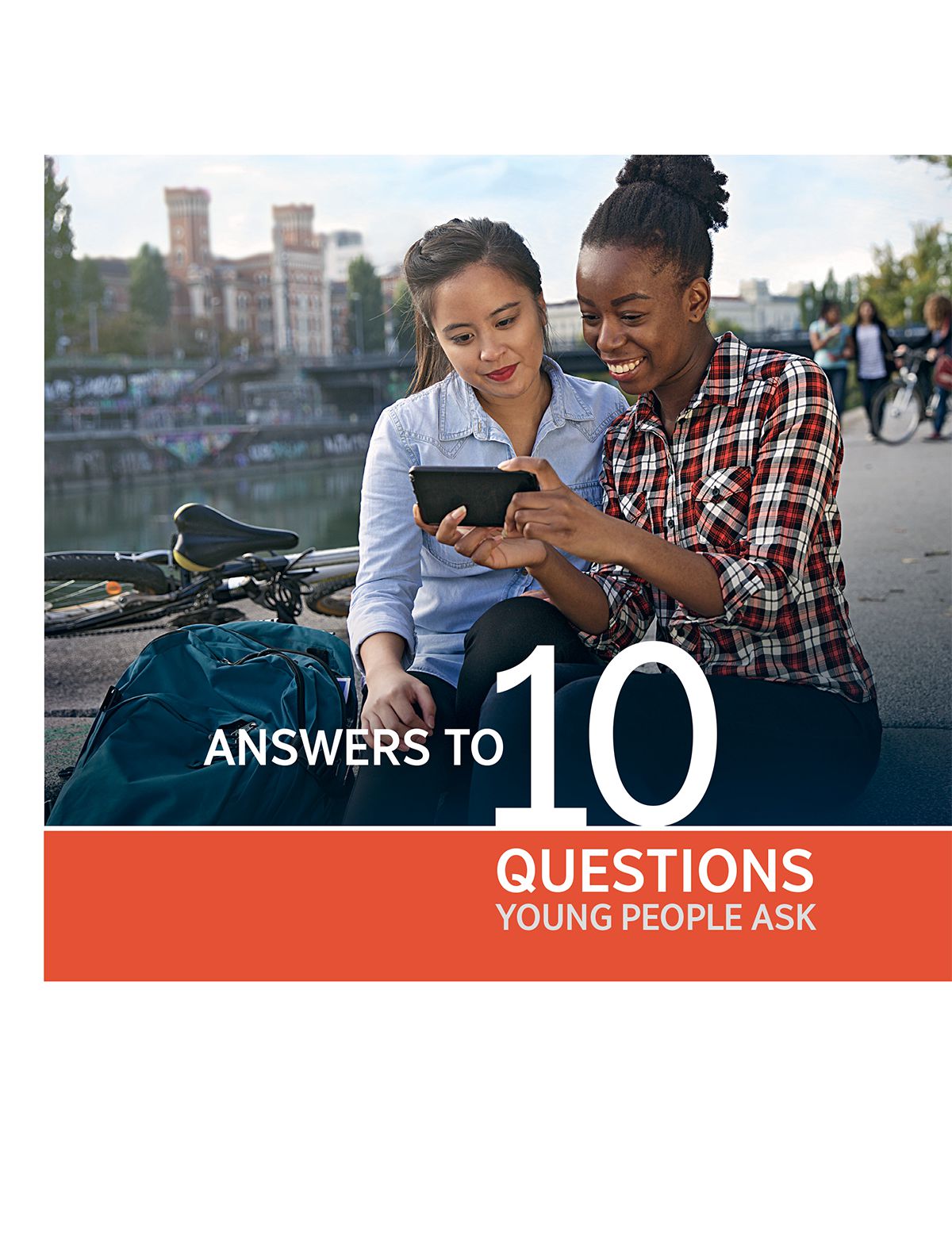 Cover of the 10 Questions Young People Ask brochure