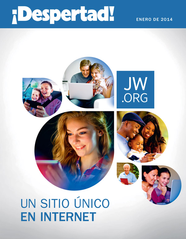 Jóvenes y mayores de todo el mundo viendo el sitio jw.org