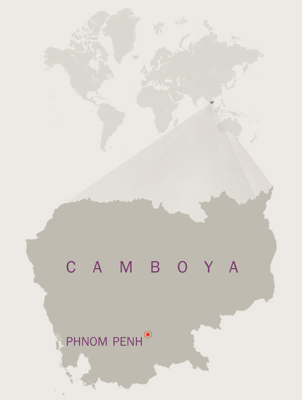Mapa de Camboya