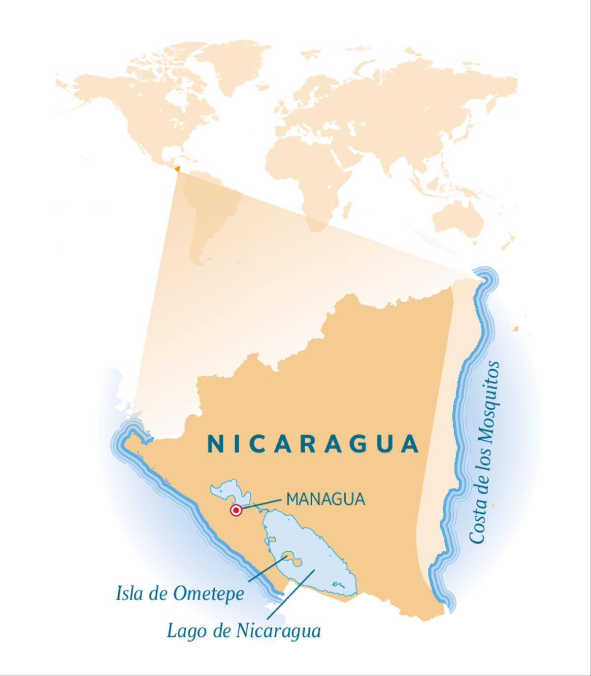 Mapa de Nicaragua