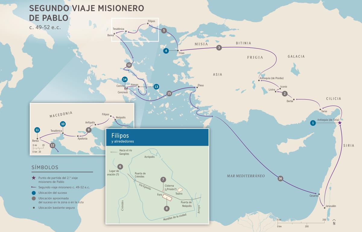 Hechos de los Apóstoles: Segundo viaje misionero de Pablo (Hch 15:36-18:22) c. 49-52 e.c.