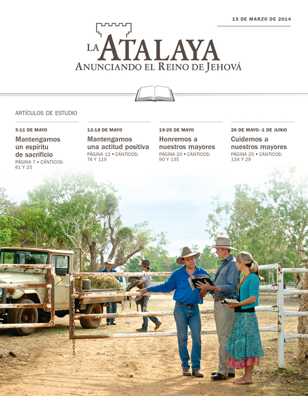 Testigos de Jehová predicando en un rancho de ganado del interior de Australia