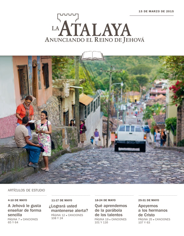 Portada de La Atalaya (edición de estudio), 15 de marzo de 2015
