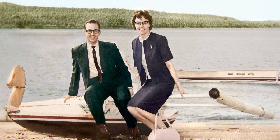 Denton y Janet Hopkinson en Filipinas