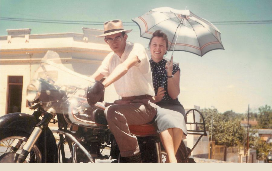 Walter y Erika Nöhrer Bright en Asunción (Paraguay)