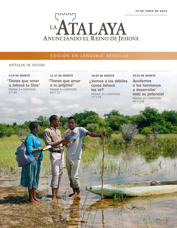 Portada de La Atalaya en lenguaje sencillo del 15 de junio de 2014