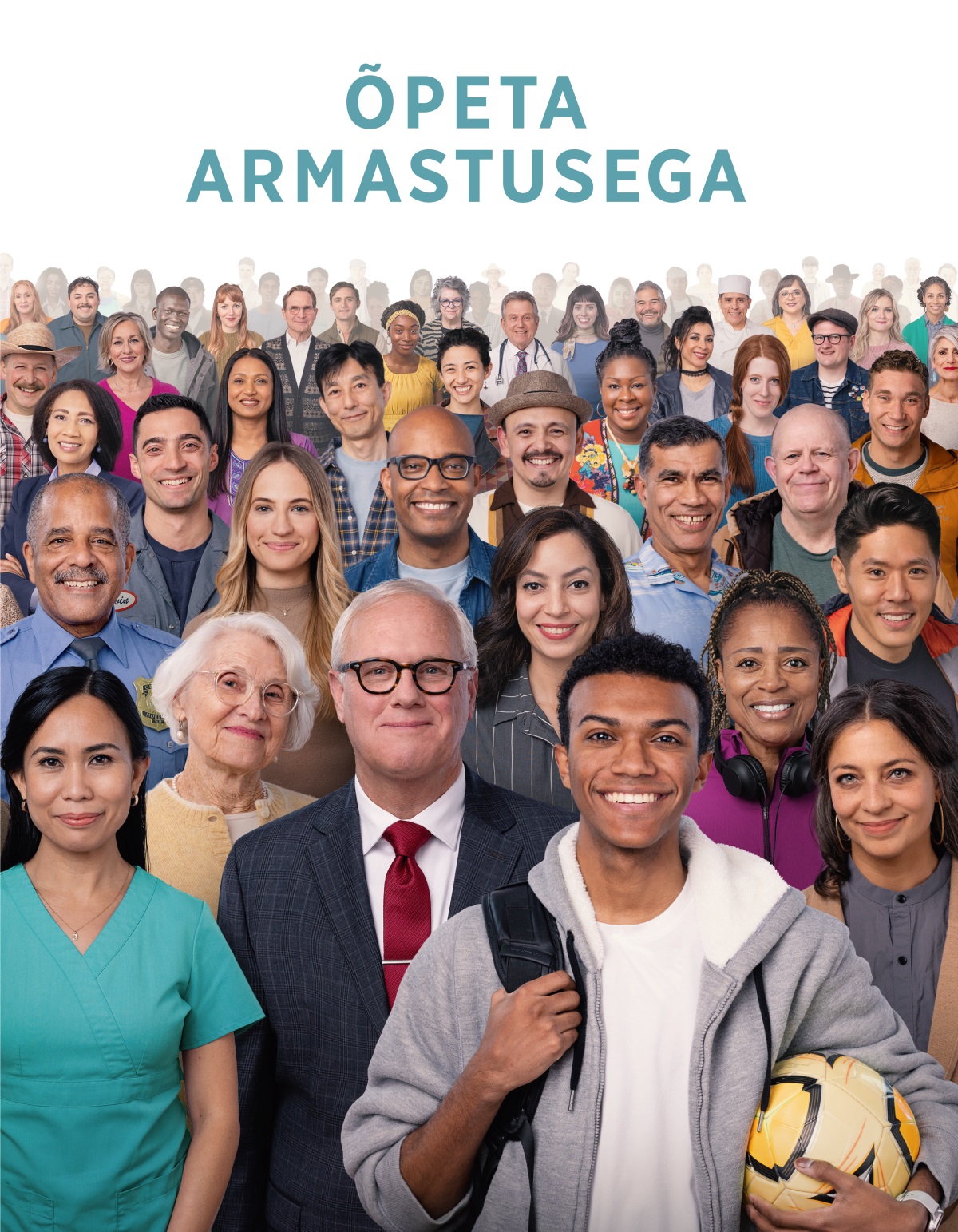 Eri vanuses ning eri rahvusest ja kultuurist inimesed.